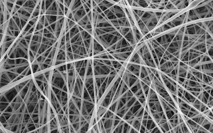 World's thinnest spaghetti imaged using a scanning electron microscope